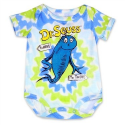 Dr Seuss To Here To There Blue And White Baby Boy Onesie