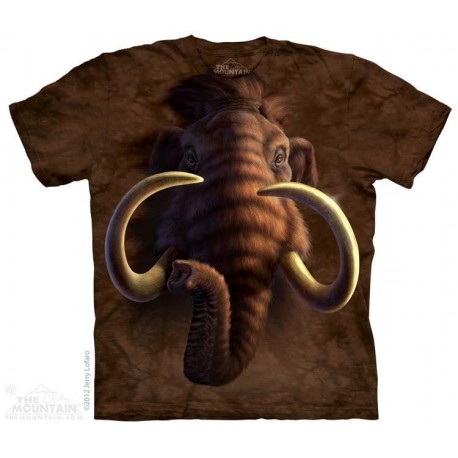 The Mountain Woolly Mammoth Head Short Sleeve Youth Shirt Houston Kids Fashion Clothing Store