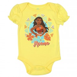 Disney Yellow Moana Baby Onesie Free Shipping Houston Kids Fashion Clothing Store