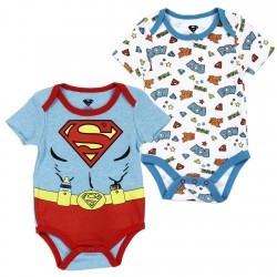 DC Comics Superman 2 Piece Onesie Set Free Shipping Houston Kids Fashion Clothing Store