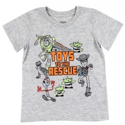Disney Toy 4 Story Toys To The Rescue With Woody Buzz And The Gang Toddler Boys Shirt Free Shipping Houston Kids Fashion Clothin