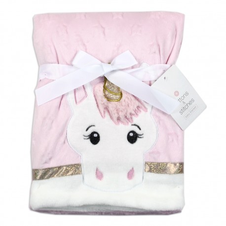 Buttons And Stitches Unicorn Fur Baby Blanket Free Shipping Houston Kids Fashion Clothing Store