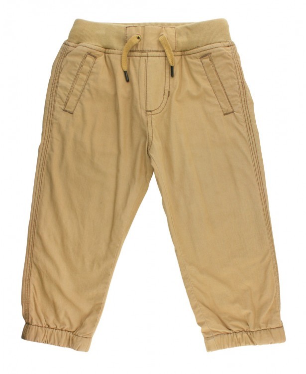 RuggedButts Khaki Chino Jogging Pants For Infants And Toddler Boys