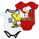 Peanuts Snoopy And Woodstock Free Hugs Onesie Set