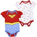 DC Comics Wonder Woman Baby Girls Onesie Set Free Shipping houston Kids Fashion Clothing