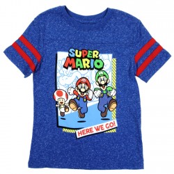 Mario Luigi And Toad Here We Go Nintendo Super Mario Boys Shirt Free Shipping Houston Kids Fashion Clothing