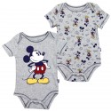 Disney Mickey Mouse Baby Boys Onesie Set Mickey Smiling And Hands On His Hips Free Shipping 