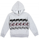 Disney Mickey Mouse Grey Pullover Hoodie With Mickey Mouse On The Front