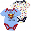 DC Comics Superman Future Man Of Steel Baby Boys Onesie Set Free Shipping Houston Kids Fashion Clothing