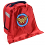 DC Comics Wonder Woman Drop Bottom Lunch Bag With Cape Free Shipping Houston Kids Fashion Clotihng