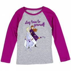Disney Frozen 2 Anna And Elsa Long Sleeve Toddler Girls Shirt Free Shipping Houston Kids Fashion Clothing Store