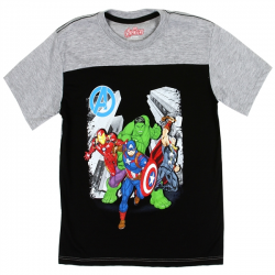 Marvel Comics Avengers Skyline Boys Shirt Free Shipping Houston Kids Fashion Clothing Store