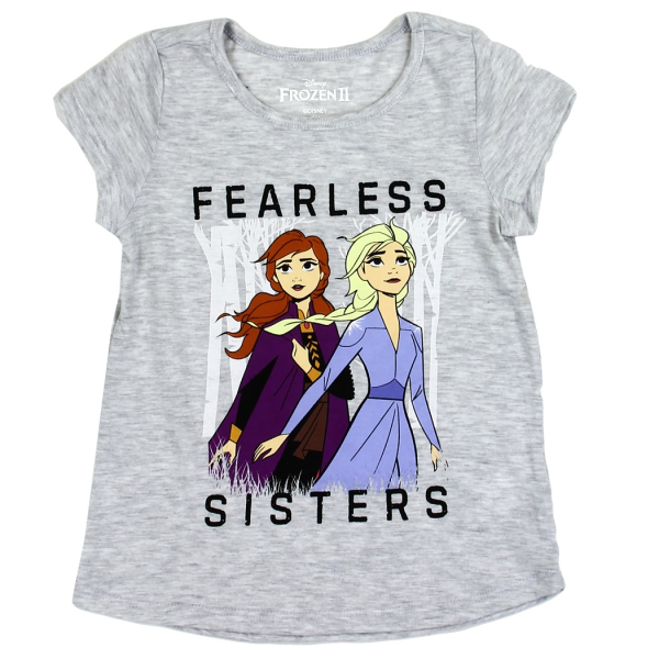 Disney Frozen 2 Anna And Elsa Fearless Sisters Girls Shirt Free Shipping Houston Kids Fashion Clothing Store