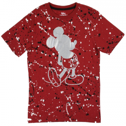 Disney Mickey Mouse Black And White Paint Splatter Boys Shirt Free Shipping Houston Kids Fashion Clothing Store
