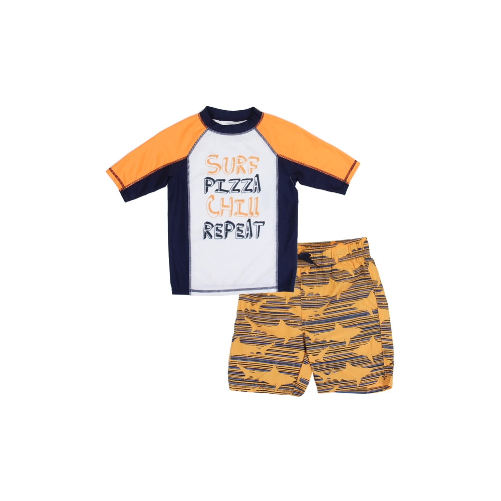PS Aeropostale Surf Pizza Chill Repeat Toddler Boys Swim Trunks And ...