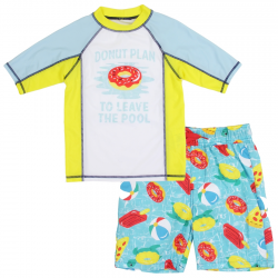 PS Aeropostale Donut Plan To Leave The Pool Swim Trunks And Shirt Set Free Shipping Houston Kids Fashion Clothing
