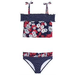 Jantzen Red And White Floral Print 2 Piece Swimsuit Free Shipping Houston Kids Fashion Clothing