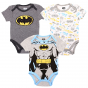 DC Comics Batman 3 Piece Baby Boys Onesie Set Free Shipping Houston Kids Fashioon Clothing Store