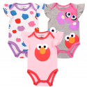 Sesame Street Baby Girls 3 Piece Onesie Set With Elmo And Cookie Monster Free Shipping Houston Kids Clothing Store