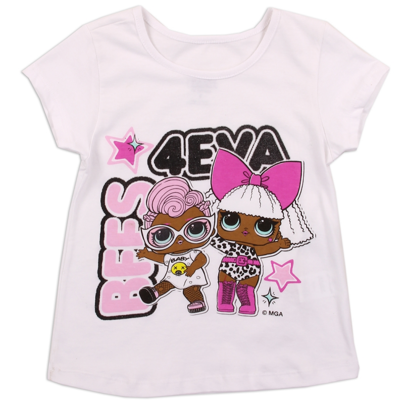Lol Suprise BFFS 4EVA Girls Shirt Free Shipping Houston Kids Fashion Clothing Store