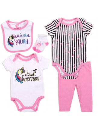 Emporio Baby Unicorn Squad Baby Girls 5 Piece Layette Set Free Shipping Houston Kids Fashion Clothing Store