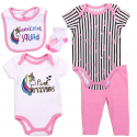 Emporio Baby Unicorn Squad Baby Girls 5 Piece Layette Set Free Shipping Houston Kids Fashion Clothing Store
