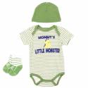 Emporio Baby Mommy's Little Monster Baby Boys 3 Piece Layette Set