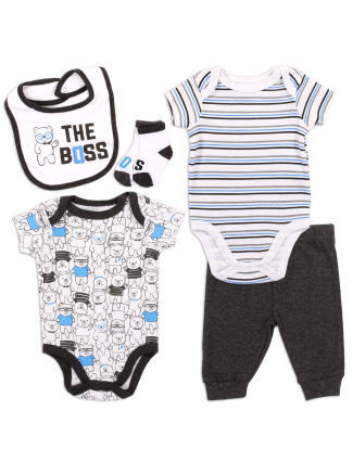 Emporio Baby The Boss Baby Boys 5 Piece Layette Set Free Shipping Houston Kids Fashion Clothing Store