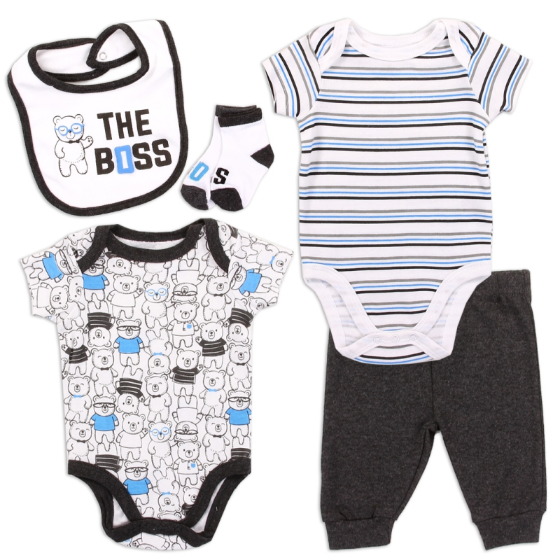 Emporio Baby The Boss Baby Boys 5 Piece Layette Set Free Shipping Houston Kids Fashion Clothing Store