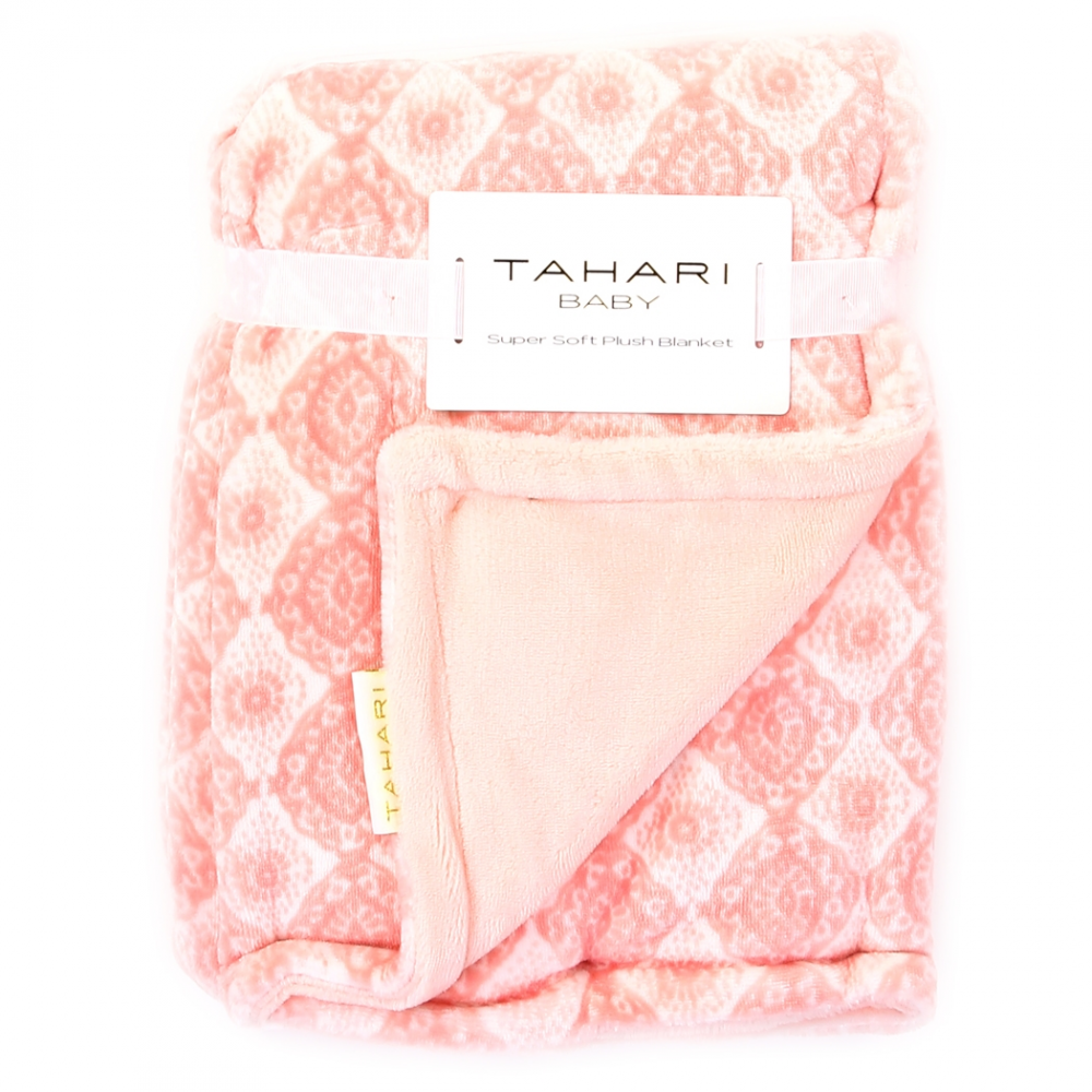 Tahari Baby Girls Super Soft Plush Blanket