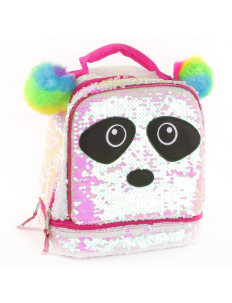 Panda Bear Sequin Drop Bottom Lunch Bag Free Shipping Houston Kids Fashion Clothing Store