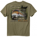 Buck Wear It's All Fun And Games Fishing Adult Shirt