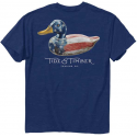 Buck Wear Tide And Timber US Flag Duck Decoy Adult Shirt