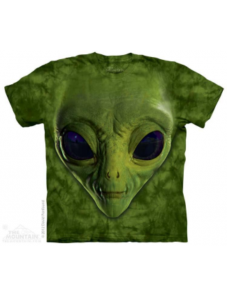 The Mountain Company Green Space Alien Face Boys Shirt Free Shipping Houston Kids Fashion Clothing Store
