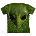 The Mountain Company Green Space Alien Face Boys Shirt