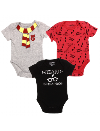 Wizarding World Of Harry Potter Wizard In Training 3 Piece Baby Boys Onesie Set Free Shipping Houston Kids Fashion Clothing 