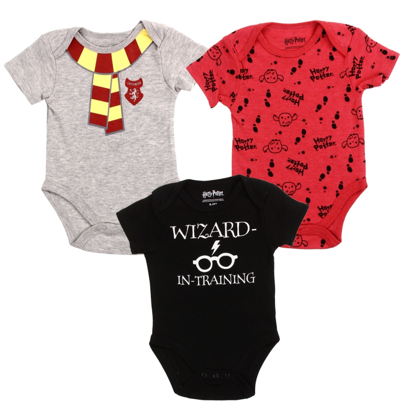 Wizarding World Of Harry Potter Wizard In Training 3 Piece Baby Boys Onesie Set Free Shipping Houston Kids Fashion Clothing 