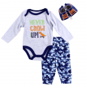 Emporio Baby Never Grow Up Baby Boys 3 Piece Set Free Shipping Houston Kids Fashion Clothing Store