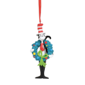 Dr Seuss The Cat In The Hat Holding A Wreath Ornament