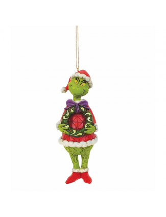 Enesco Gifts Jim Shore Dr Seuss How The Grinch Who Stole Christmas Grinch Holding Wreath Ornament Free Shipping Houston Kids Fas