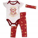 Harry Potter Hogwarts School Of Witchcraft And Wizardry Baby Girls 3 Piece Set