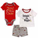 Wizarding World Of Harry Potter Snuggle This Muggle Shirt And Up To No Good 3 Piece Short Set 