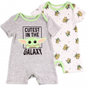 Star Wars Mandalorian Baby Yoda Cutest In The Galaxy Baby Boys Romper Set Free Shipping Houston Kids Fashion Clothing Store