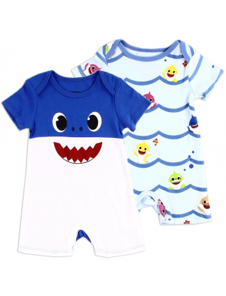 Baby Shark Baby Boys Romper Set Free Shipping Houston Kids Fashion Clothing Store