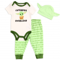 Star Wars Mandalorian Baby Yoda Cuteness Overload Baby Boys Pants Set Free Shipping Houston Kids Fashion Clothing Store