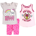 Hello Kitty Stay Chill And Be Happy 3 Piece Short Set
