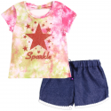 RMLA Sparkle Girls Toddler Short Set With A Star Free Shipping Houston Kids Fashion Clotihng Store