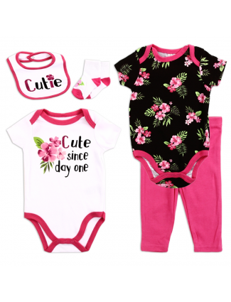 Emporio Baby Cute Since Day One 5 Piece Layette Set Free Shipping Houston Kids Fashion Clothing Store