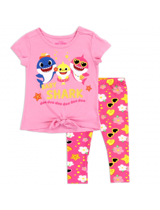 Pinkfong Baby Shark Doo Doo Doo Toddler Girls Leggings Set Free Shipping Houston Kids Fashion Clothing