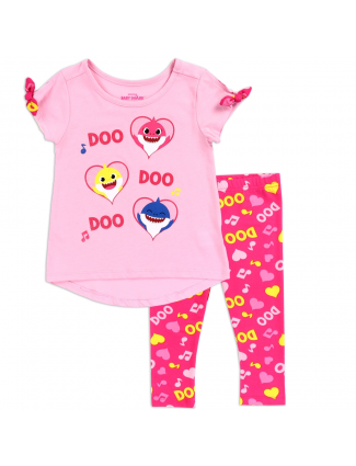 Pinkfong Baby Shark Doo Doo Doo Toddler Girls 2 Pc Leggings Set Free Shipping Houston Kids Fashion Clothing
